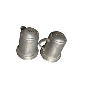 Vintage Pewter Tankard Salt and Pepper Shakers Beer Stein